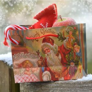 bolsa de papel regalo navidad dulces