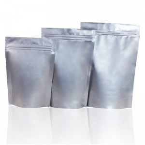 Bolsas de empaque de alimentos de papel de aluminio laminado que se puede volver a sellar