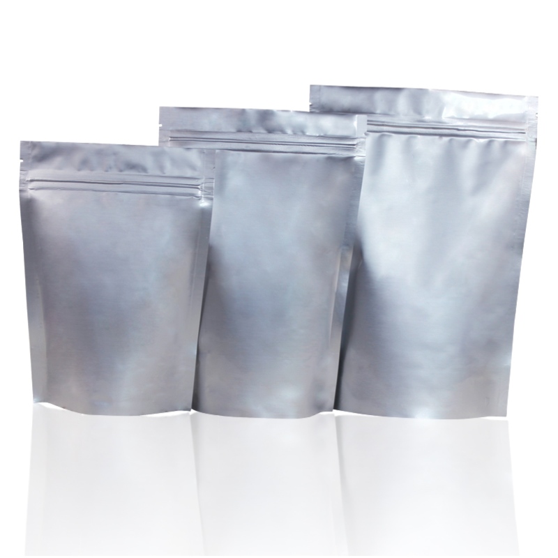 Bolsas de empaque de alimentos de papel de aluminio laminado que se puede volver a sellar