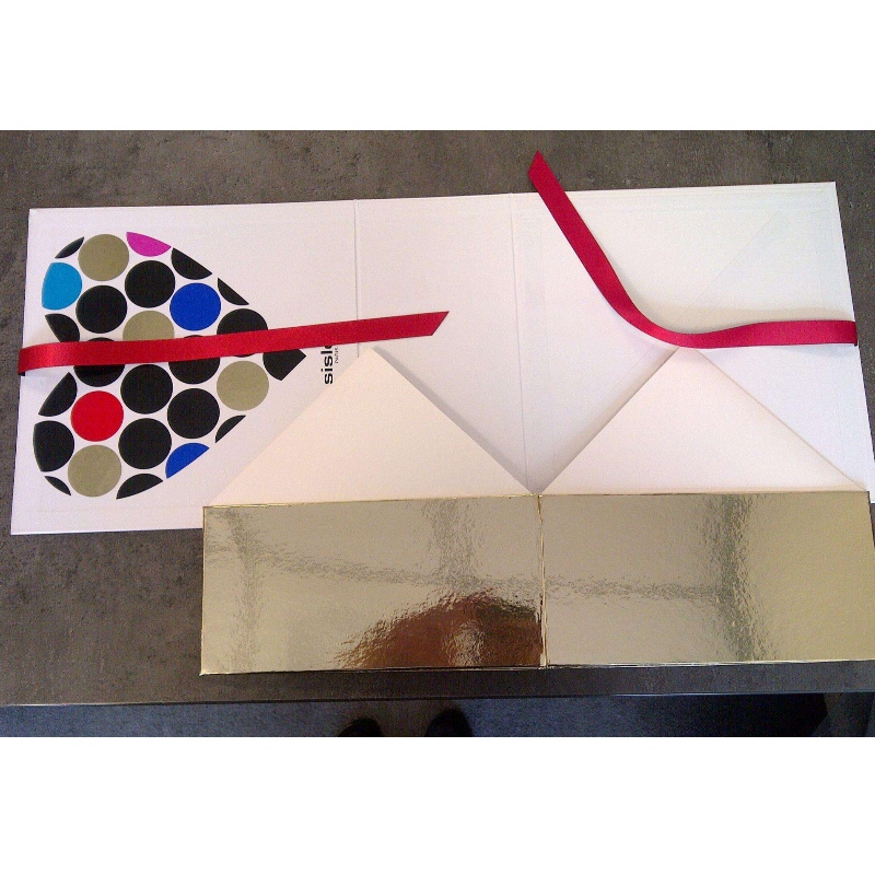 Caja de regalo de papel tarjeta blanca para cosméticos de perfume de joyería con mango